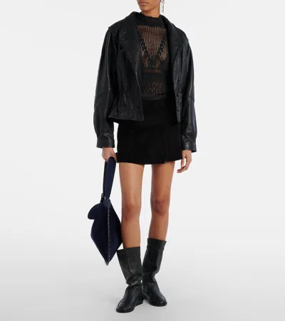 Isabel Marant Dahara Open-knit Sweater In Black