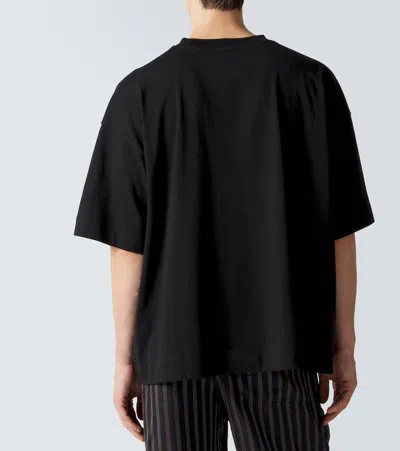 Dries Van Noten Essential Black T-shirt Crafted From Premium Cotton In Black