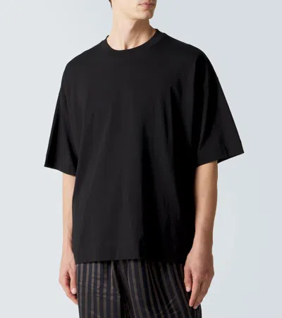 Dries Van Noten Essential Black T-shirt Crafted From Premium Cotton In Black