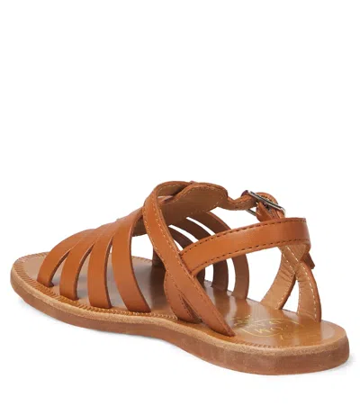 Pom D'api Plagette Strap Leather Sandals In Brown