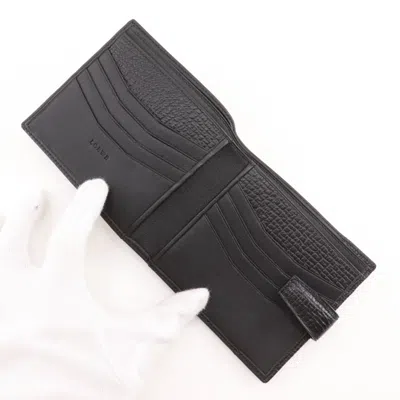 Pre-owned Loewe Black Leather Wallet (bi-fold) ()