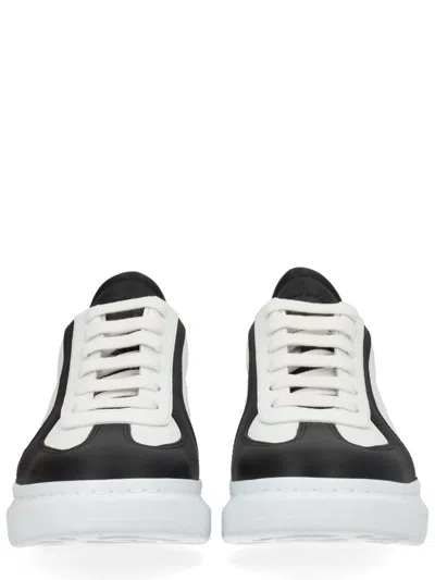 Alexander Mcqueen Contrast-panel Sneakers In White