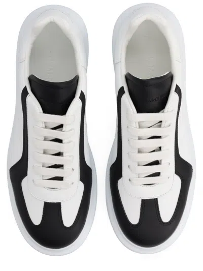 Alexander Mcqueen Contrast-panel Sneakers In White