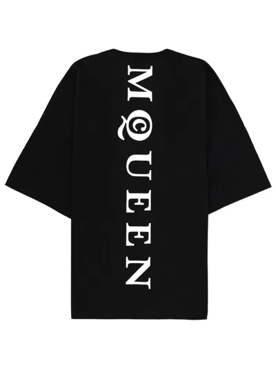 Alexander Mcqueen Exploded Logo Over Fit T Shirt In Animal Print