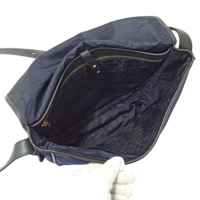 Pre-owned Loewe Navy Canvas Shoulder Bag () In Blue
