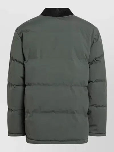 Carhartt Rayler Quilted Jacket Drawstring Hem Pockets In Green