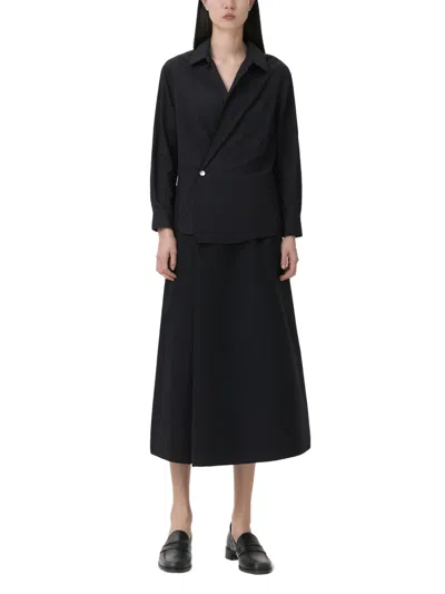 Alexander Wang Pre-styled Wrap Mini Dress In Cotton In Black