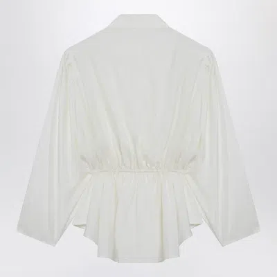 Chloé Ivory Silk-blend Blouse Women In White