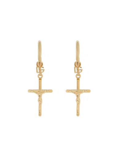 Dolce & Gabbana Dna Earrings In Gold