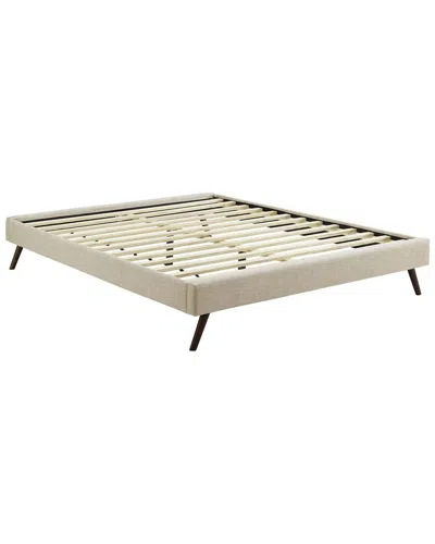 Modway Loryn Upholstered Fabric Bed Frame In Brown