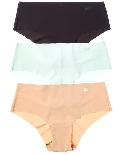 Dkny 3pk Laser-cut Anywhere Hipster In Multi