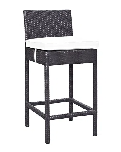 Modway Convene Outdoor Patio Upholstered Fabric Bar Stool In Black