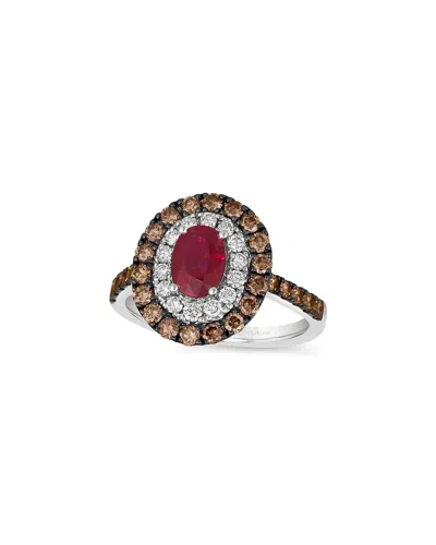 Le Vian Ladies Passion Ruby Rings Set In 14k Vanilla Gold In Multi