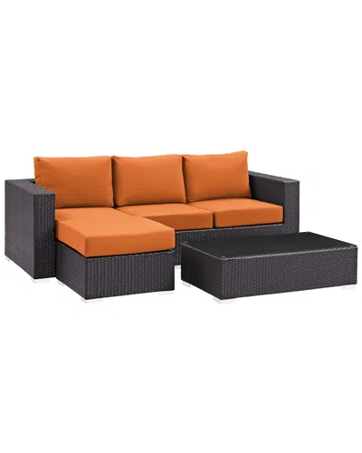 Modway Outdoor Convene 3 Piece Outdoor Patio Sofa