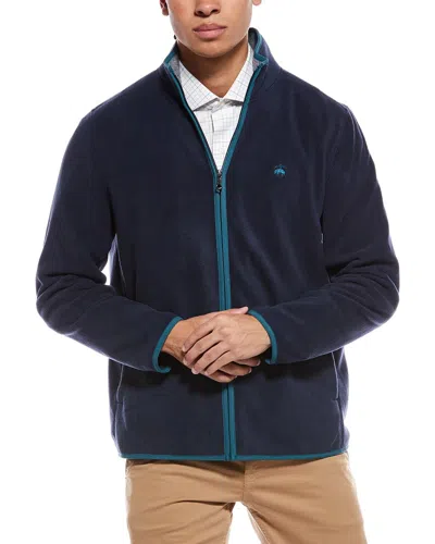 Brooks Brothers Fleece Jacket In Blue