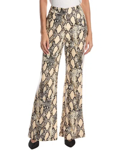 Toccin Gaia Python Vegan Leather Pants In Animal Print