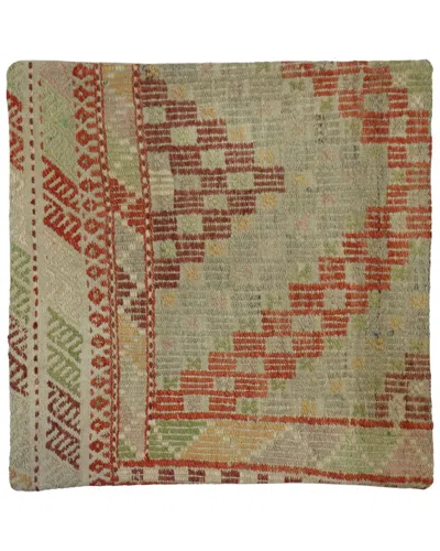 Pasargad Home Vintage Turkish Kilim Wool Pillow Case In Neutral