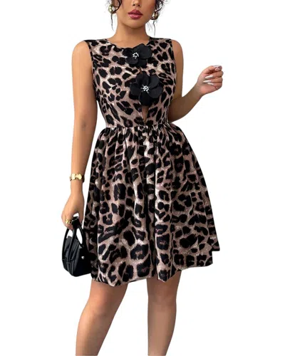 Vera Dolini Midi Dress In Black