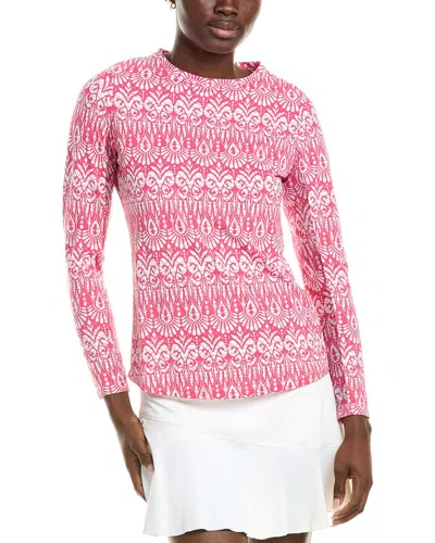 Ibkul Mock Neck Top In Pink