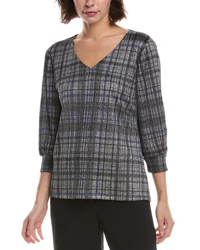 Premise V-neck Drop Needle Top In Blue