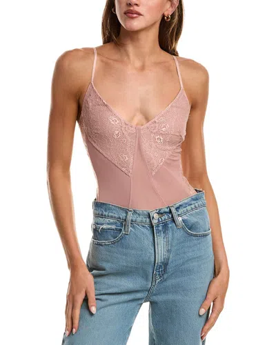 Free People Take My Number Bodysuit In Pink