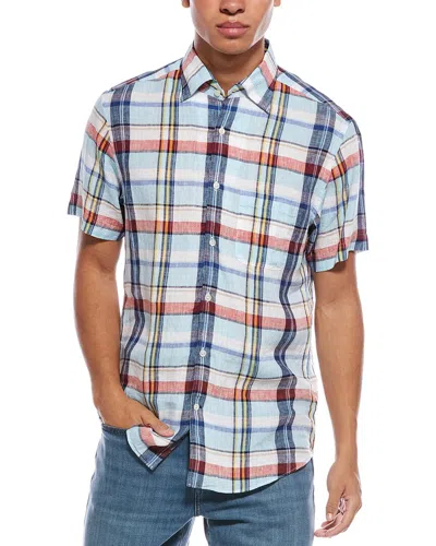 Robert Talbott Morgan Linen Shirt In Multi