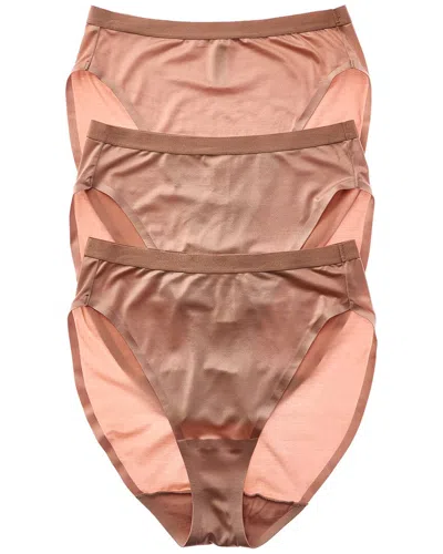 Wacoal 3pk Inner Sheen Hi-cut In Pink