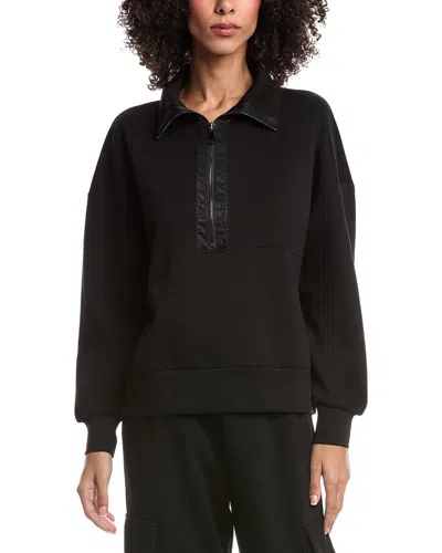 Ariella Scuba 1/4-zip Pullover In Black