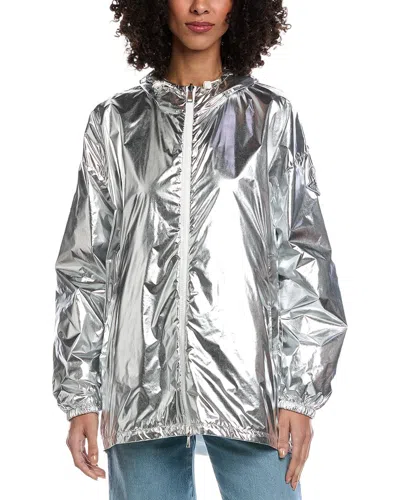 Moncler Silver Jubba Reversible Jacket In Metallic