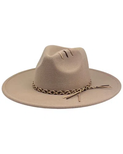 Marcus Adler Braid Trim Felt Panama Hat In Brown