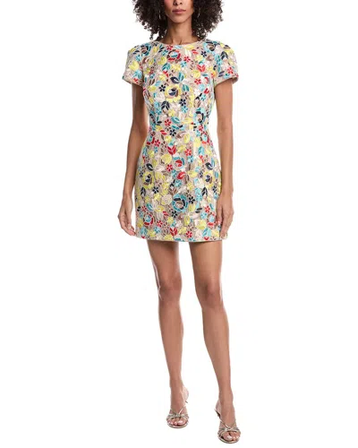 Milly Rowen Floral Mini Dress In Brown