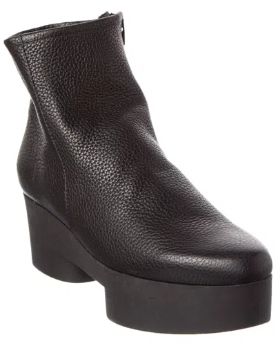 Arche Sixizz Leather Platform Bootie In Black