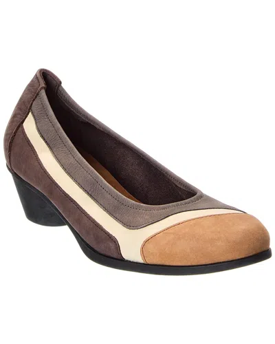 Arche Cyline Leather Pump In Brown