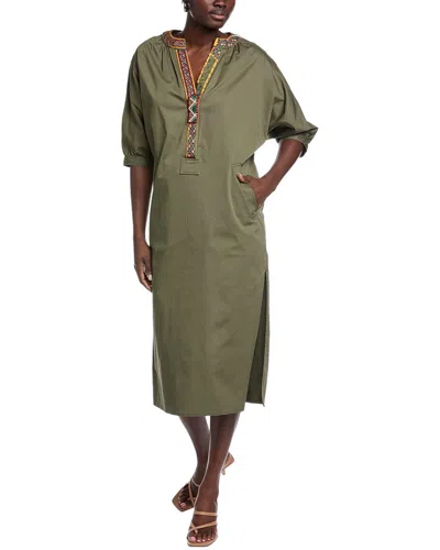 Etro Midi Dress In Green