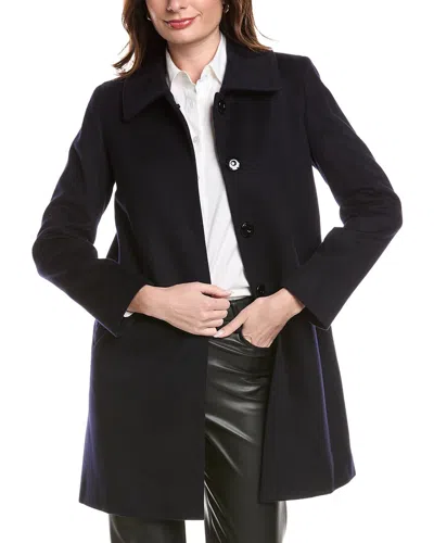Sofiacashmere Modern Luxe Wool & Cashmere-blend Coat In Blue