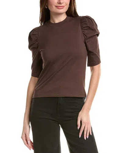 Frame Denim The Jersey Femme T-shirt In Brown