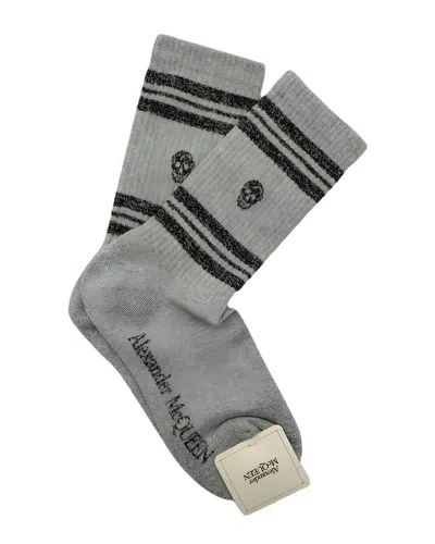 Alexander Mcqueen Socks In Gray