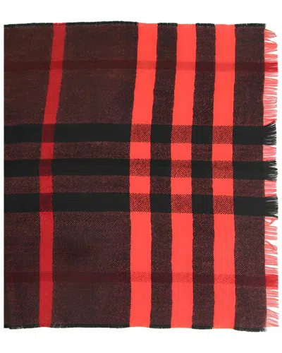 Burberry Wool Scarf In Red