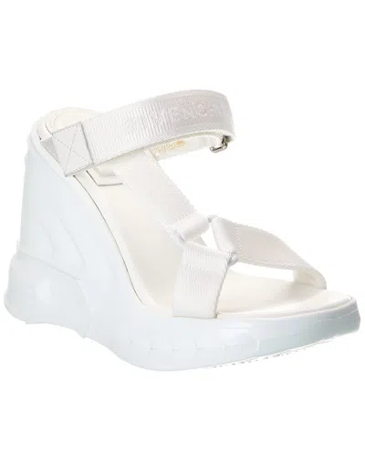 Givenchy Strap Wedge Sandal In White