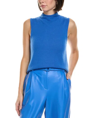 Lapointe Airy Cashmere & Silk-blend Tank Top In Blue