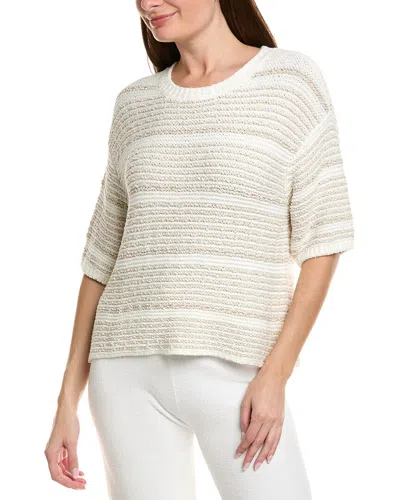 Barefoot Dreams Boucle Striped Pullover In Multi