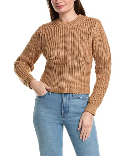 English Factory Round Neck Sweater In Brown