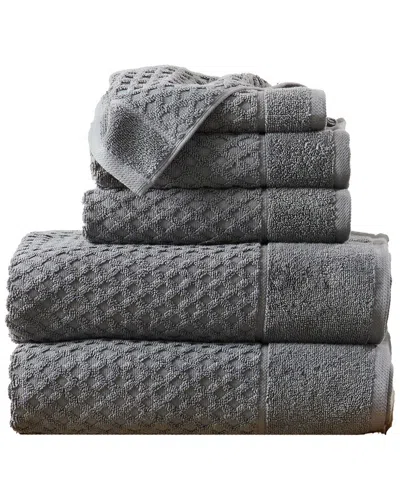 Linery & Co Cotton Diamond Waffle Texture Bath Towels