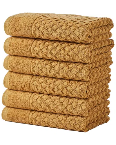 Linery & Co Cotton Diamond Waffle Texture Bath Towels