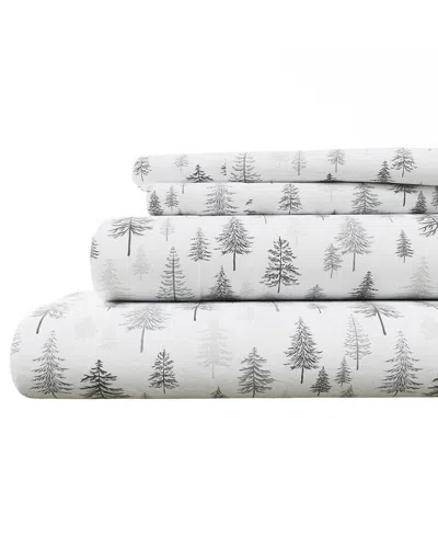 Linery & Co Elevated Lodge 100% Turkish Cotton Flannel Sheet Set
