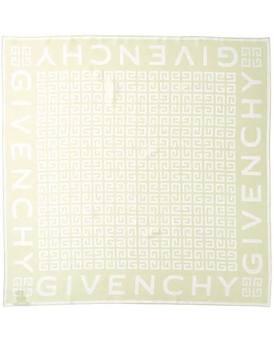 Givenchy 4g Silk Scarf In Green