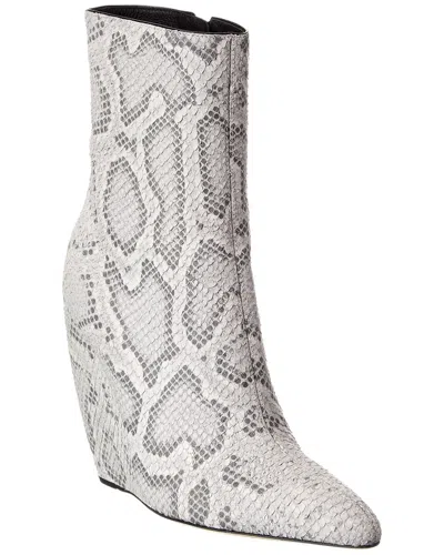 Giuseppe Zanotti Decadence 105 Python Wedge Bootie In White