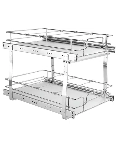 Vevor 2-tier Silver Pull Out Cabinet Organizer In Silver