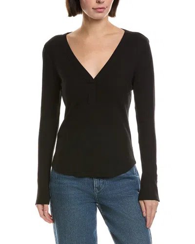 Grey State Top In Black