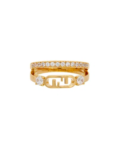 Fendi O'lock Ring In Gold